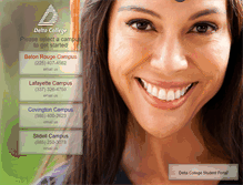 Tablet Screenshot of deltacollege.com