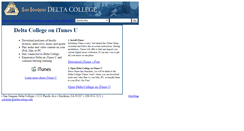 Desktop Screenshot of itunes.deltacollege.edu